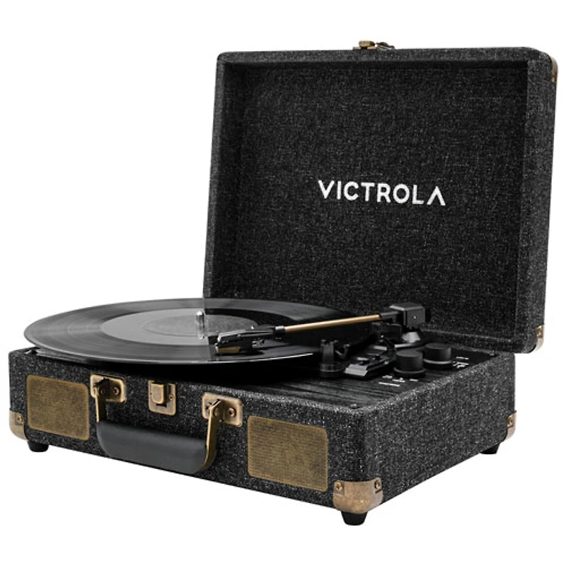 Tourne-disque Bluetooth à entraînement par courroie Venture de Victrola - Noir - Partenaire de détail exclusif