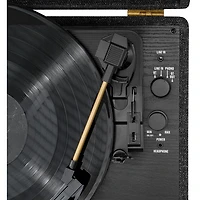 Tourne-disque Bluetooth à entraînement par courroie Venture de Victrola - Noir - Partenaire de détail exclusif