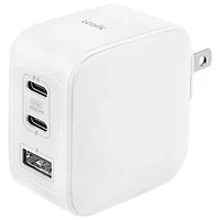 Chargeur mural USB-C/USB-A GaN 65 W PowerPlus de LOGiiX (LGX-13702) - Blanc
