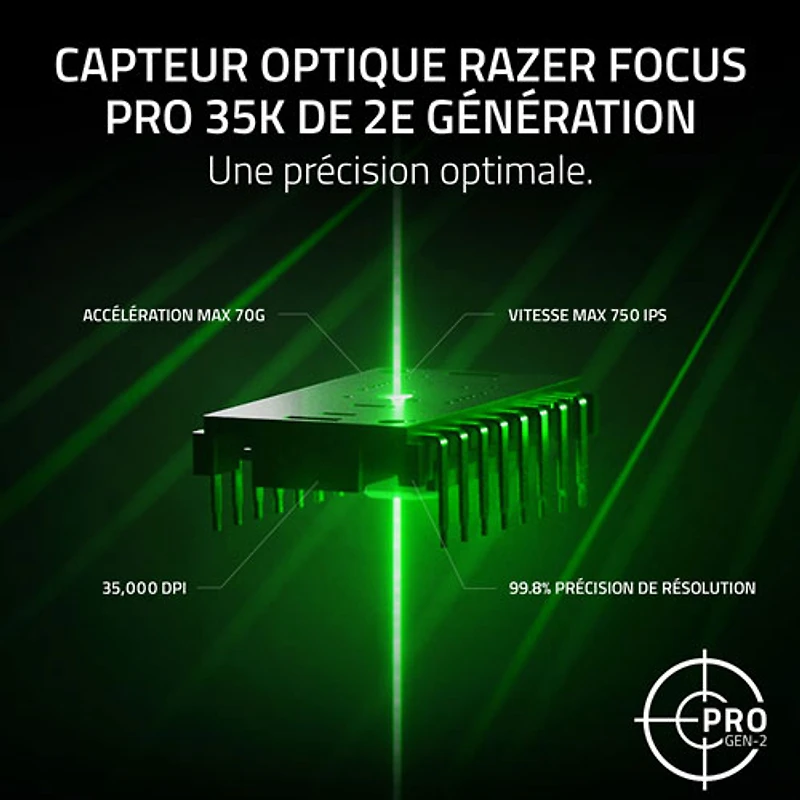 Souris de jeu sans fil 35 000 ppp Viper V3 Pro SE de Razer