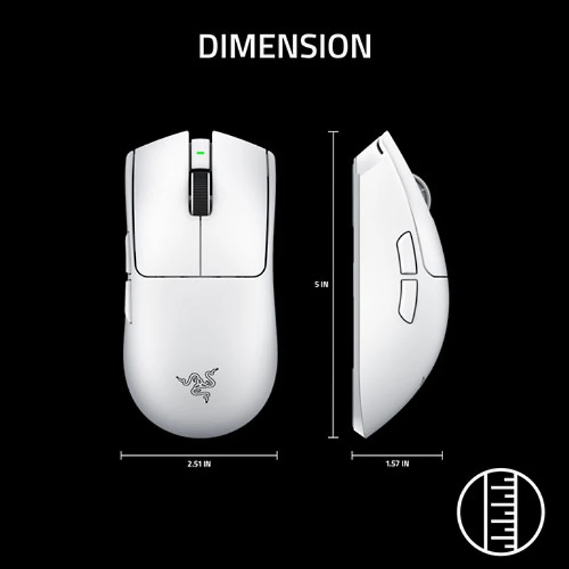 Razer Viper V4 Pro 50000 DPI Wireless Gaming Mouse - White