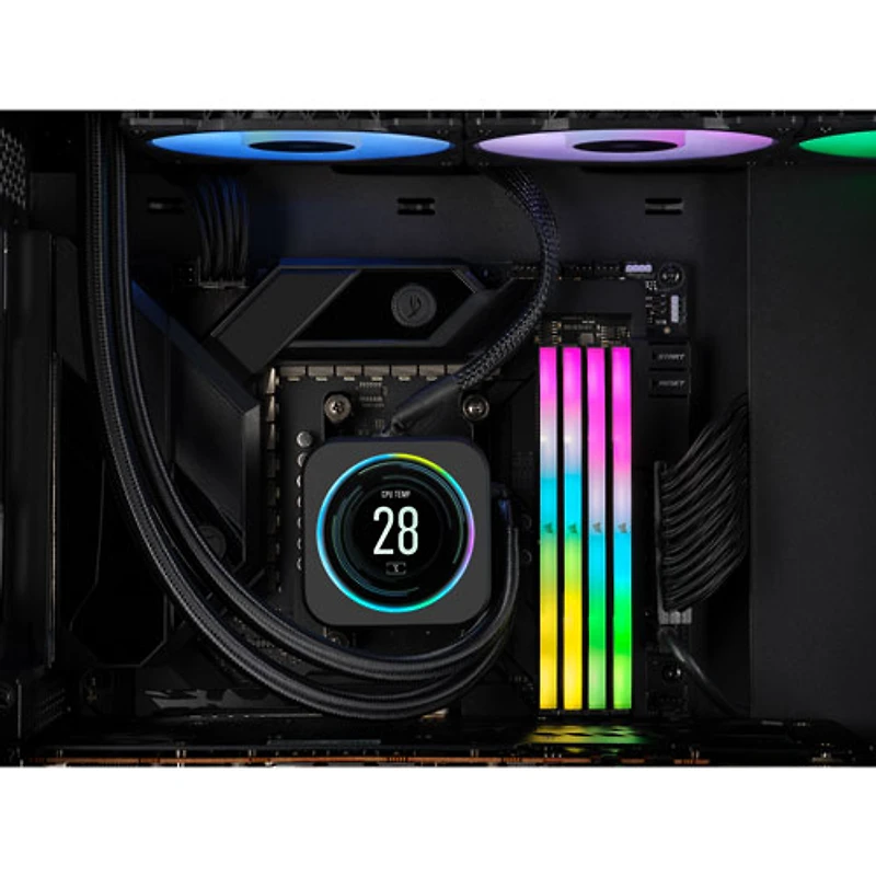 Mémoire DDR5 16 Go (2 x 8 Go) 6000MHz Vengeance RGB de Corsair pour PC (CMH16GX5M2Y6000Z36)