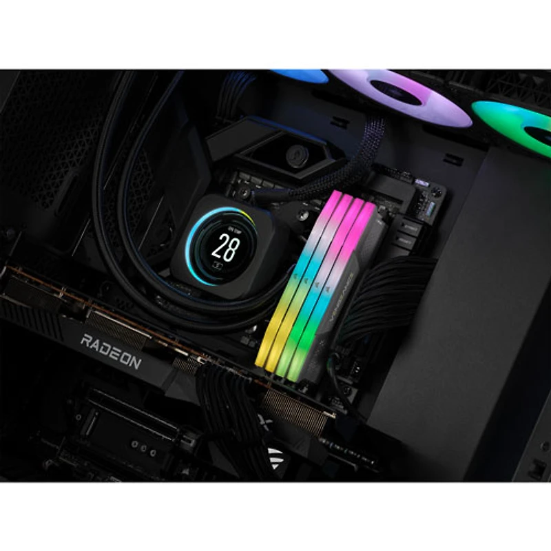 Mémoire DDR5 16 Go (2 x 8 Go) 6000MHz Vengeance RGB de Corsair pour PC (CMH16GX5M2Y6000Z36)