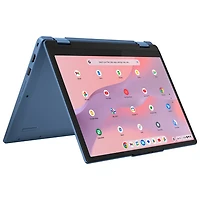 Portable Chromebook à écran tactile Flex 3i de 12,2 po de Lenovo - Bleu abyssal (N100 d'Intel/RAM 4 Go/eMMC 64 Go/ChromeOS)