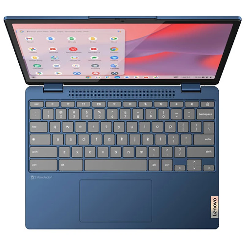 Portable Chromebook à écran tactile Flex 3i de 12,2 po de Lenovo - Bleu abyssal (N100 d'Intel/RAM 4 Go/eMMC 64 Go/ChromeOS)