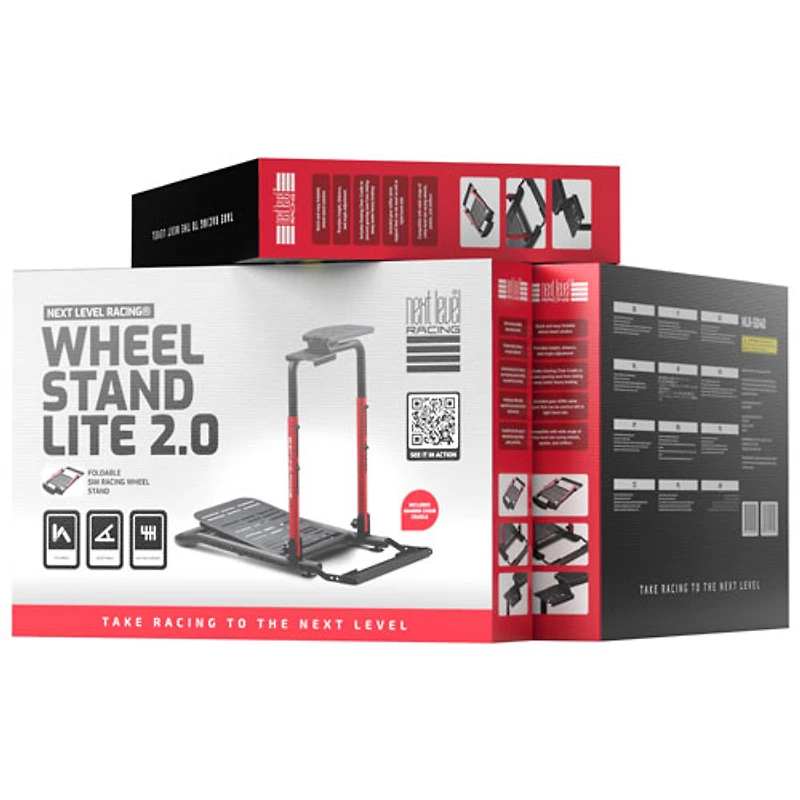 Next Level Racing Wheel Stand Lite 2.0 - Black/Red
