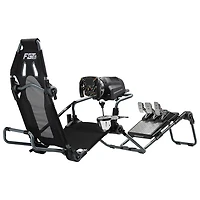 Next Level Racing F-GT Lite Formula and GT Foldable Simulator Cockpit - Black/Grey