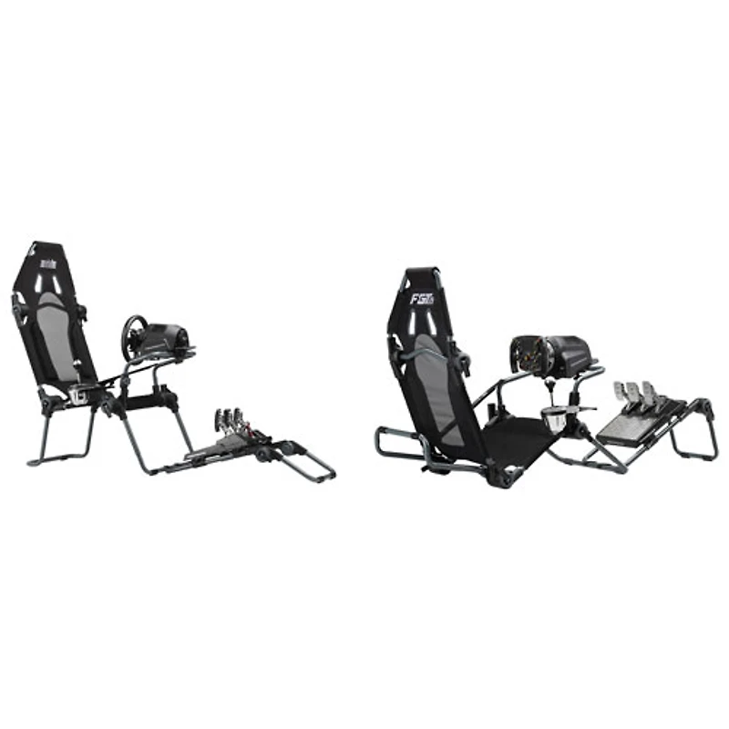 Cockpit de simulation de course repliable Formule et GT F-GT Lite de Next Level Racing - Noir/Gris