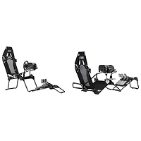 Cockpit de simulation de course repliable Formule et GT F-GT Lite de Next Level Racing - Noir/Gris