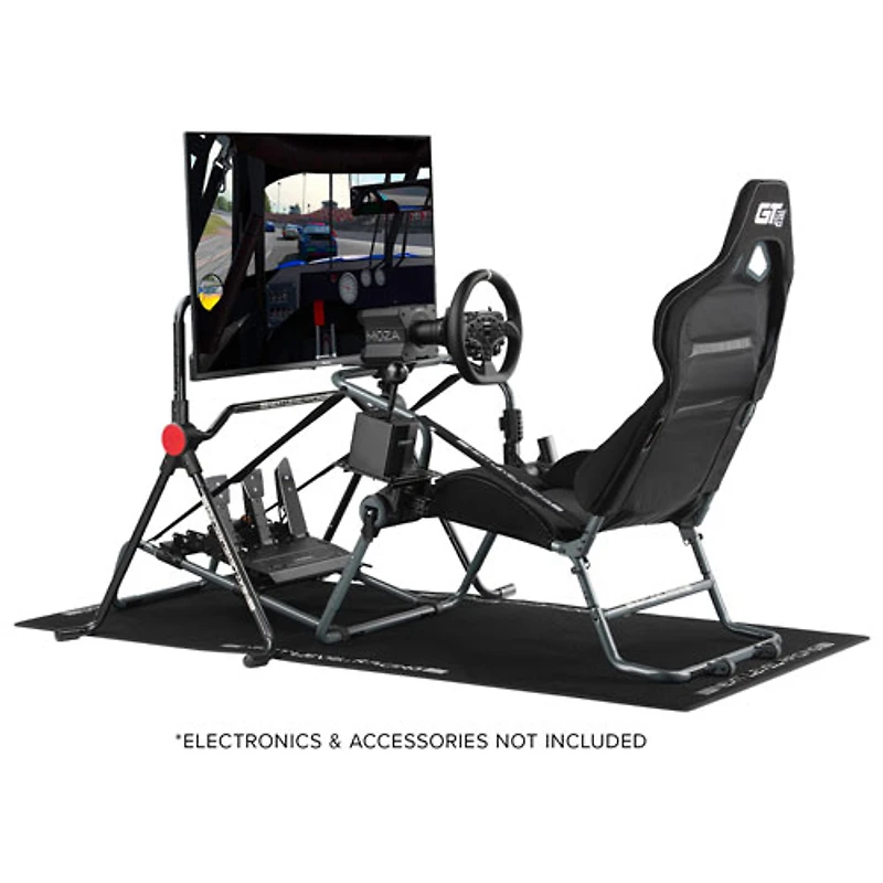 Next Level Racing GT Lite Pro Foldable Simulator Cockpit - Carbon Grey