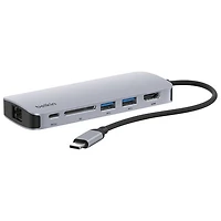 Concentrateur multimédia 6-en-1 avec port USB-C de Belkin (AVC008fqSGY-V2)