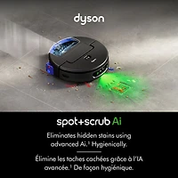 Aspirateur robot autonettoyant à vidage automatique Spot+Scrub de Dyson - Noir mat/Bleu