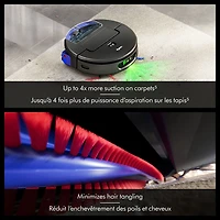 Aspirateur robot autonettoyant à vidage automatique Spot+Scrub de Dyson - Noir mat/Bleu