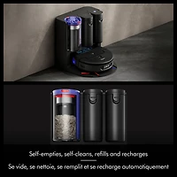 Aspirateur robot autonettoyant à vidage automatique Spot+Scrub de Dyson - Noir mat/Bleu
