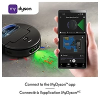 Aspirateur robot autonettoyant à vidage automatique Spot+Scrub de Dyson - Noir mat/Bleu