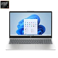 Portable de 15,6 po de HP - Argenté naturel (Ryzen 7 7730U d'AMD/RAM 16 Go/SSD 512 Go/Windows 11 Famille)