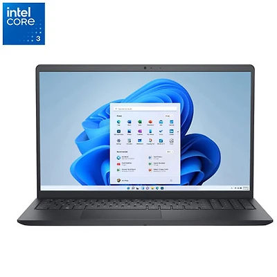 Portable de 15,6 po de Dell - Noir carbone (Core 3 100U d'Intel/RAM 8 Go/SSD 512 Go/Windows 11 Famille)