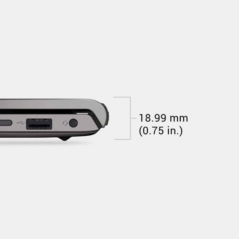 Portable de 15,6 po de Dell - Noir carbone (Core 3 100U d'Intel/RAM 8 Go/SSD 512 Go/Windows 11 Famille)