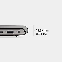 Portable de 15,6 po de Dell - Noir carbone (Core 3 100U d'Intel/RAM 8 Go/SSD 512 Go/Windows 11 Famille)