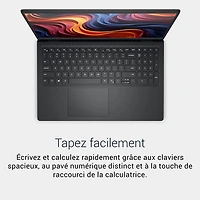 Portable de 15,6 po de Dell - Noir carbone (Ryzen 5 7520U d'AMD/RAM 8 Go/SSD 512 Go/Windows 11 Famille)