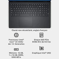 Dell 15.6" Touchscreen Laptop - Carbon Black (Intel Core i5-1334U/16GB RAM/512GB SSD/Windows 11 Home)