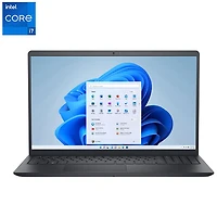 Portable à écran tactile de 15,6 po de Dell - Noir carbone (Core i7-1355U d'Intel/RAM 16 Go/SSD 1 To/Windows 11 Famille)