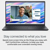 Portable à écran tactile de 15,6 po de Dell - Noir carbone (Core i7-1355U d'Intel/RAM 16 Go/SSD 1 To/Windows 11 Famille)