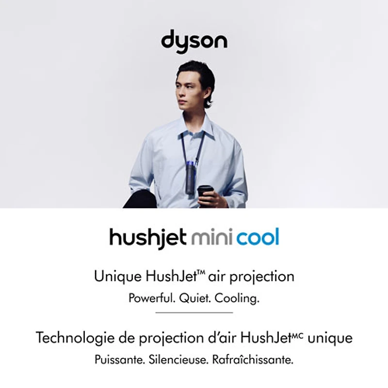 Ventilateur portatif HushJet Mini Cool de Dyson - Encre/Cobalt