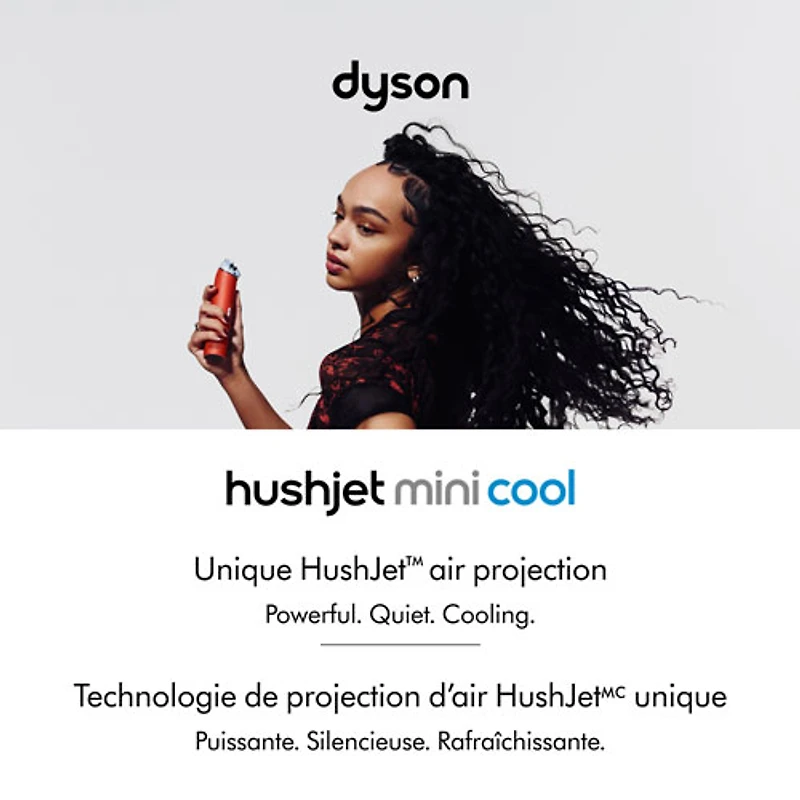 Dyson HushJet Mini Cool Handheld Fan - Carnelian/Sky