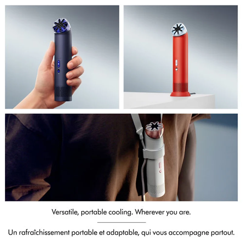 Dyson HushJet Mini Cool Handheld Fan - Carnelian/Sky