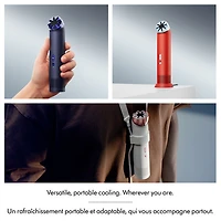 Dyson HushJet Mini Cool Handheld Fan - Carnelian/Sky