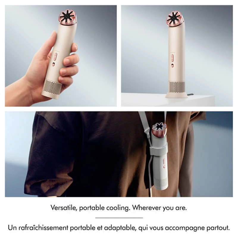 Ventilateur portatif HushJet Mini Cool de Dyson - Gris pierre/Rose poudré