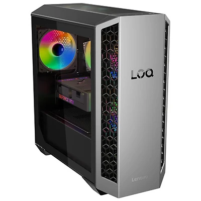 Lenovo LOQ Tower Desktop PC -Luna Grey/Eclipse Black (AMD Ryzen 7 8745HX/32GB RAM/1TB SSD/GeForce RTX 5060/Windows 11)