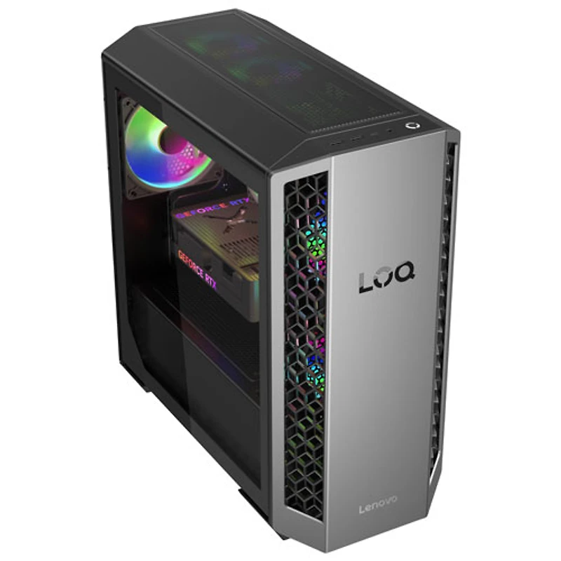 Lenovo LOQ Tower Desktop PC -Luna Grey/Eclipse Black (AMD Ryzen 7 8745HX/32GB RAM/1TB SSD/GeForce RTX 5060/Windows 11)