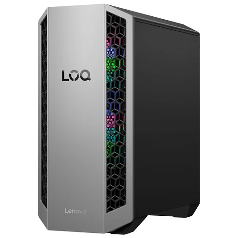 Lenovo LOQ Tower Desktop PC -Luna Grey/Eclipse Black (AMD Ryzen 7 8745HX/32GB RAM/1TB SSD/GeForce RTX 5060/Windows 11)