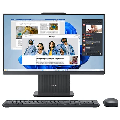 Lenovo IdeaCentre 23.8" Touchscreen All-in-One PC - Luna Grey (Intel Core 5 210H/16GB RAM/512GB SSD/Windows 11)