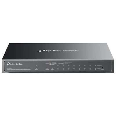 TP-Link Omada 10-Port Gigabit Easy Managed Switch with 8-Port PoE+ (ES210GMP)