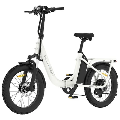 Vélo de ville électrique repliable à cadre bas FD5 de Blutron (moteur 500 W/autonomie jusqu'à 75 km/vitesse maximale 32 km/h)