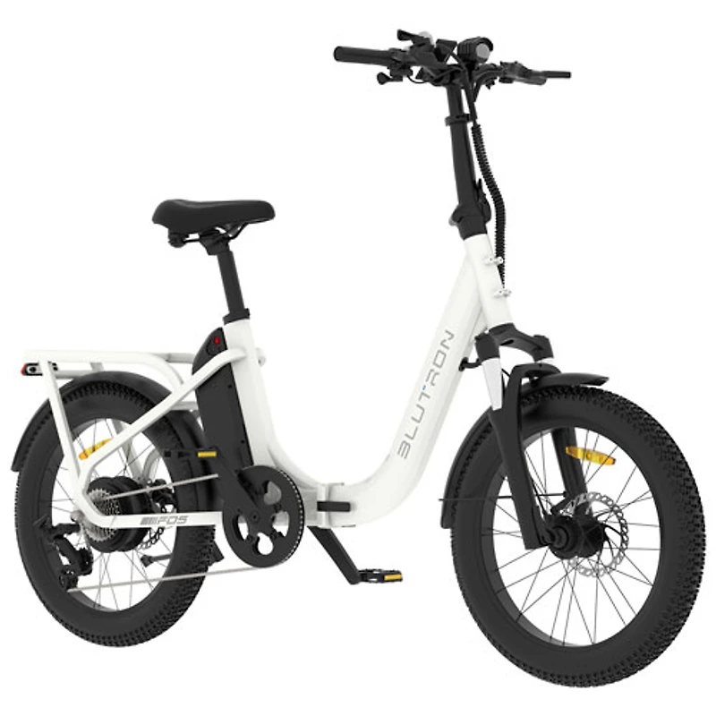 Vélo de ville électrique repliable à cadre bas FD5 de Blutron (moteur 500 W/autonomie jusqu'à 75 km/vitesse maximale 32 km/h)