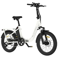 Vélo de ville électrique repliable à cadre bas FD5 de Blutron (moteur 500 W/autonomie jusqu'à 75 km/vitesse maximale 32 km/h)