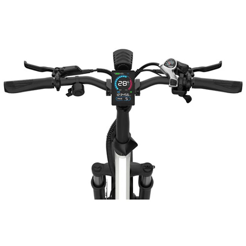 Vélo de ville électrique repliable à cadre bas FD5 de Blutron (moteur 500 W/autonomie jusqu'à 75 km/vitesse maximale 32 km/h)