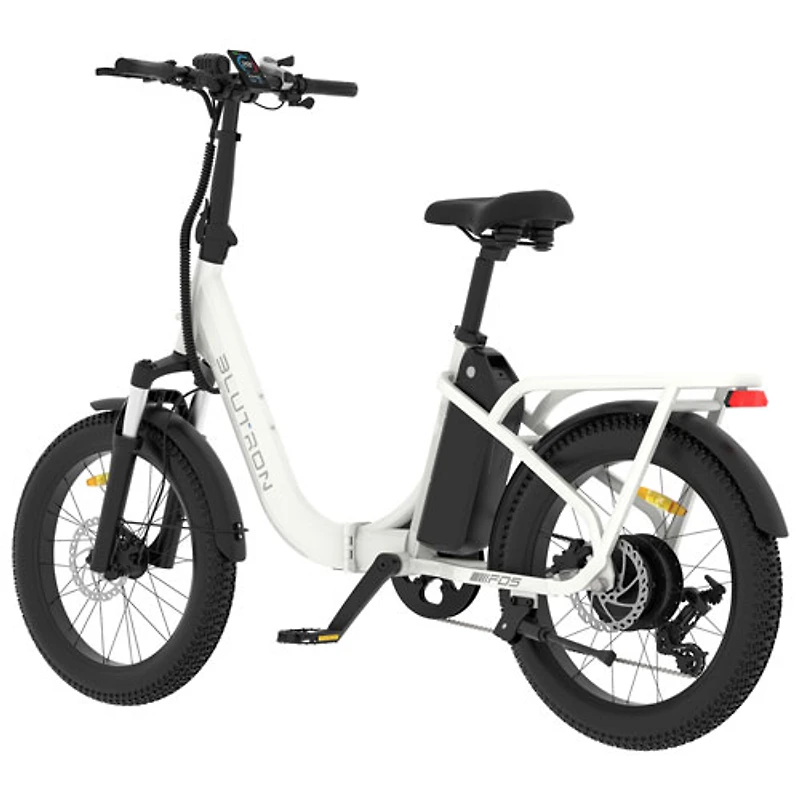 Vélo de ville électrique repliable à cadre bas FD5 de Blutron (moteur 500 W/autonomie jusqu'à 75 km/vitesse maximale 32 km/h)
