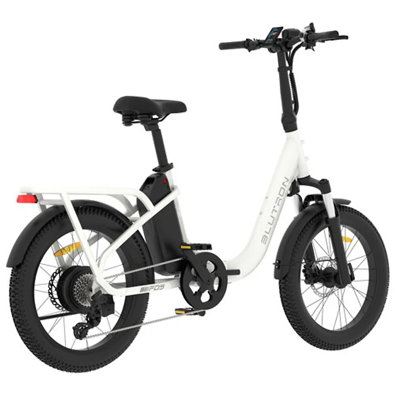 Vélo de ville électrique repliable à cadre bas FD5 de Blutron (moteur 500 W/autonomie jusqu'à 75 km/vitesse maximale 32 km/h)