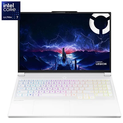 Lenovo Legion 7i 16" Gaming Laptop -Glacier White (Intel Core Ultra 7 255HX/32GB RAM/1TB SSD/GeForce RTX 5060/Win 11)