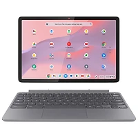 Chromebook à écran tactile de 10,95 po Chromebook Duet de Lenovo - Gris lunaire (Kompanio 838 de MediaTek/RAM 8 Go/eMMC TLC 128 Go/ChromeOS)