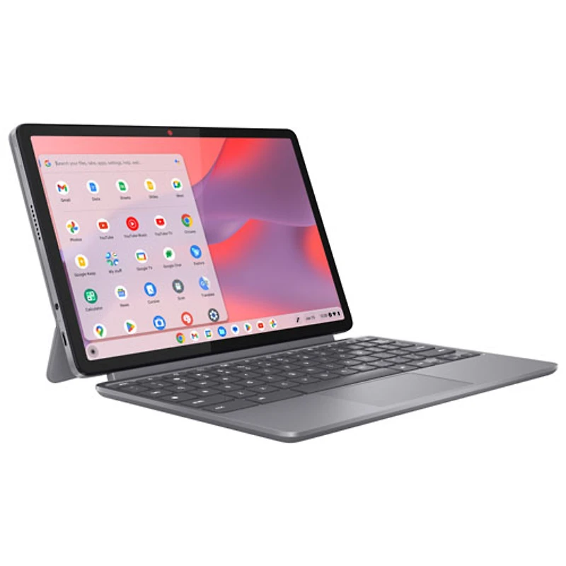 Chromebook à écran tactile de 10,95 po Chromebook Duet de Lenovo - Gris lunaire (Kompanio 838 de MediaTek/RAM 8 Go/eMMC TLC 128 Go/ChromeOS)