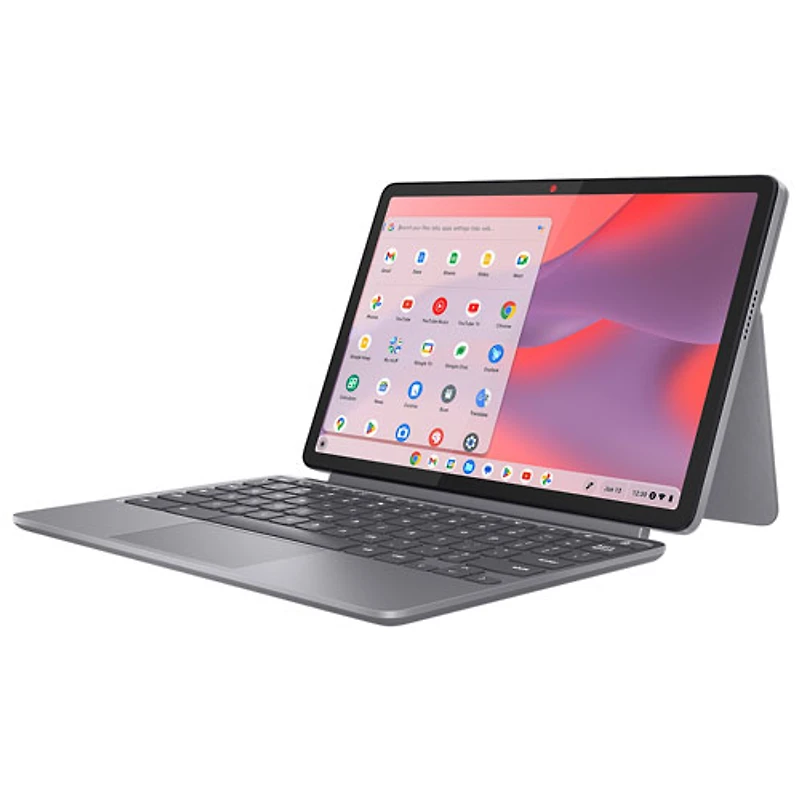 Chromebook à écran tactile de 10,95 po Chromebook Duet de Lenovo - Gris lunaire (Kompanio 838 de MediaTek/RAM 8 Go/eMMC TLC 128 Go/ChromeOS)