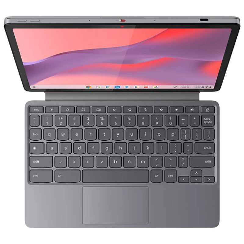 Chromebook à écran tactile de 10,95 po Chromebook Duet de Lenovo - Gris lunaire (Kompanio 838 de MediaTek/RAM 8 Go/eMMC TLC 128 Go/ChromeOS)