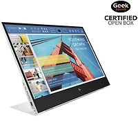 Open Box - HP 14" FHD IPS LCD Monitor (1B065AA#AC3) - Silver