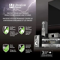 UltraLink 4-Outlet Surge Protector with Dual USB Ports (PS40U)